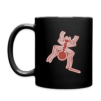 Nazca Lines Spider - Full Colour Mug - black - Left