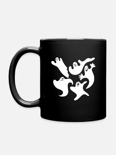 Halloween Ghosts - Full Colour Mug - black