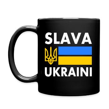 Slava ukraini - Full Colour Mug - black - Left