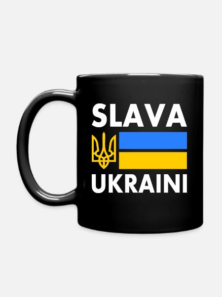 Slava ukraini - Mug uni - noir