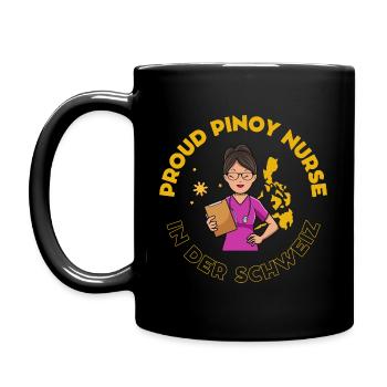 Pinoy Nurse Geschenk Krankenschwester Schweiz - Tasse einfarbig - Schwarz - Links