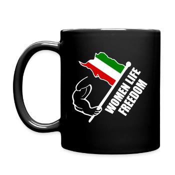 Women life freedom iran - Tasse einfarbig - Schwarz - Links