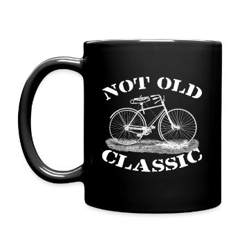 Not old, but classic - Full Colour Mug - black - Left