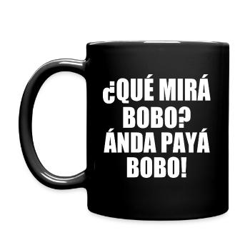 que mira bobo - Mug uni - noir - Gauche