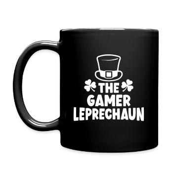 The Gamer Leprechaun - Full Colour Mug - black - Left