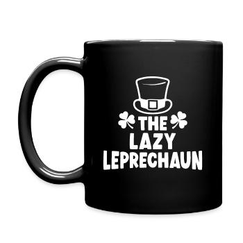 The Lazy Leprechaun - Full Colour Mug - black - Left