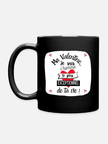 Valentin Exceptionnel ! - Mug uni - noir