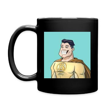Cryptoman - Tasse einfarbig - Schwarz - Links