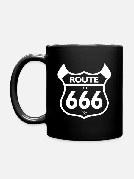 Route 666 - Full Colour Mug - black