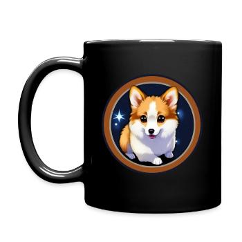 Cutest Corgin Puppy Ever - Full Colour Mug - black - Left