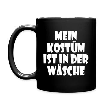 mein kostüm ist in der wäsche - Tasse einfarbig - Schwarz - Links