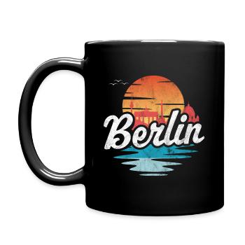 Berlin - Tasse einfarbig - Schwarz - Links