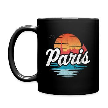 Paris - Tasse einfarbig - Schwarz - Links