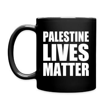 Palestine lives matter - Tasse einfarbig - Schwarz - Links
