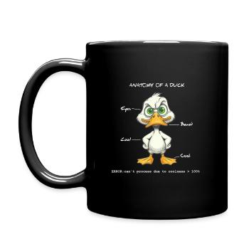 Anatomy of a Duck B - Full Colour Mug - black - Left