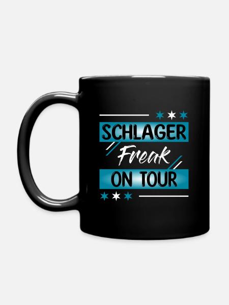 Schlagerfreak on tour - Full Colour Mug - black