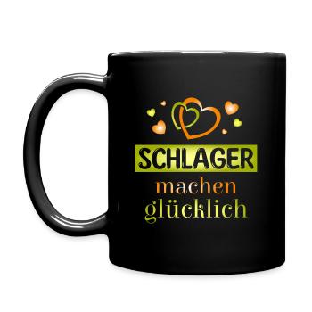 Schlager makes you happy - Full Colour Mug - black - Left