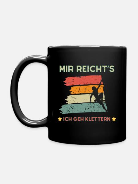 I've Had Enough I'm Going Climbing - Climber Gift - Full Colour Mug - black