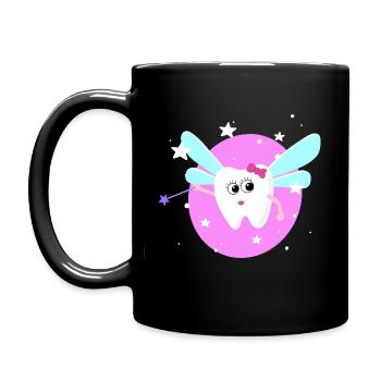 Tooth Fairy Costume for Carnival, Carnival & Bachelor Party - Full Colour Mug - black - Left