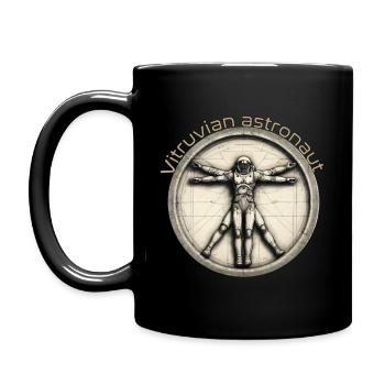 Vitruvian Astronaut - Full Colour Mug - black - Left