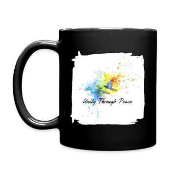 Designs for World Peace Dove - Full Colour Mug - black - Left