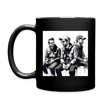 3 ink friends - Full Colour Mug - black - Left
