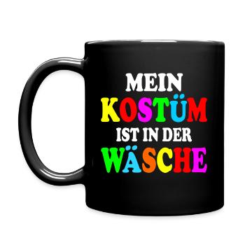 mein kostüm ist in der wäsche - Tasse einfarbig - Schwarz - Links