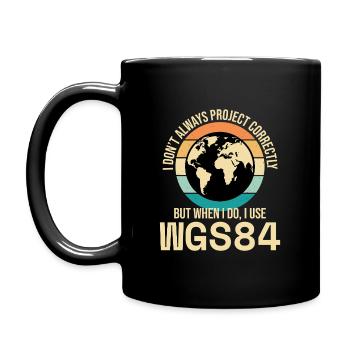 SIG Cartographie Analyse de données géospatiales Cartographie - Mug uni - noir - Gauche