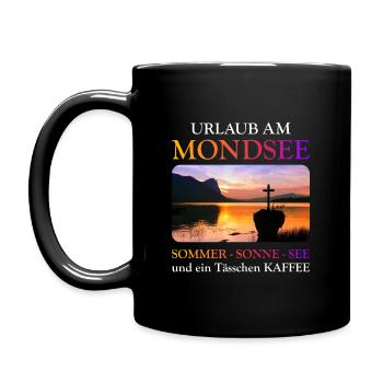 Mondsee Summer - Full Colour Mug - black - Left