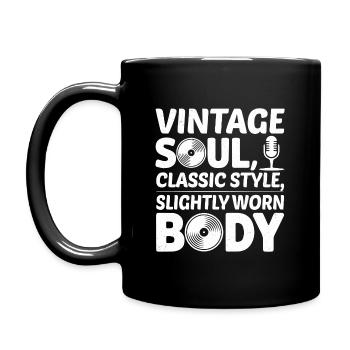 Vintage Soul Style Classique Corps Usé 50ème Anniversaire - Mug uni - noir - Gauche
