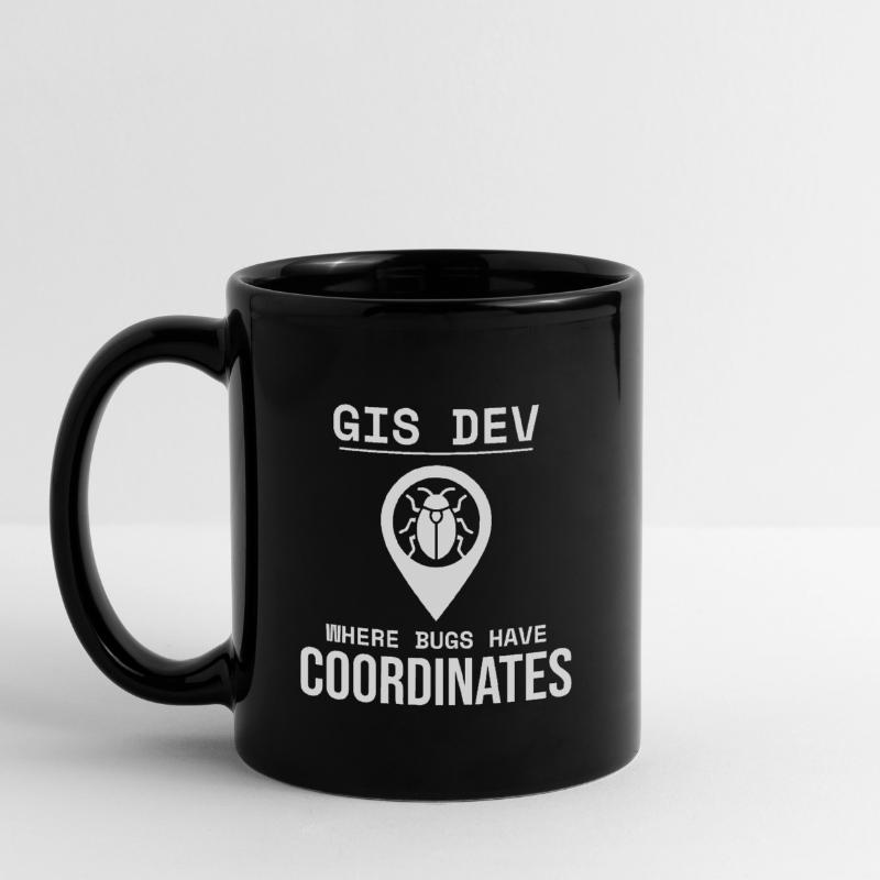GIS Dev Debugging Coordinates Geospatial Bug Full Colour Mug