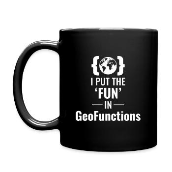 GeoFunctions Développeur SIG Fun - Mug uni - noir - Gauche