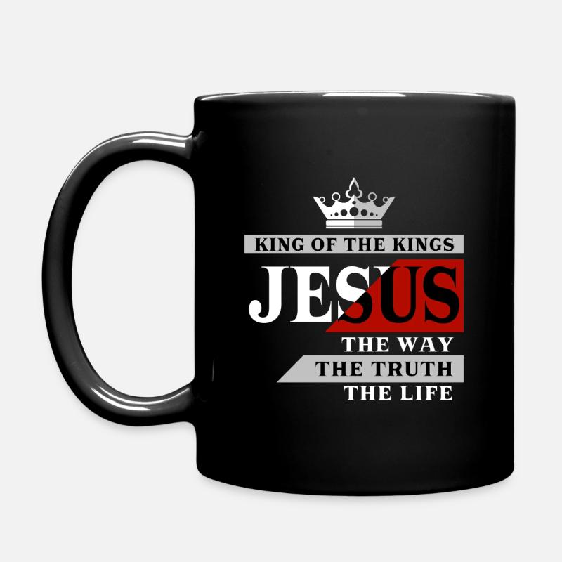 Jésus le roi - Mug uni - noir