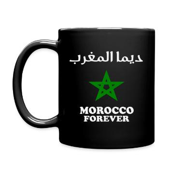 Maroc - Marokko - Morocco Forever - Tasse einfarbig - Schwarz - Links