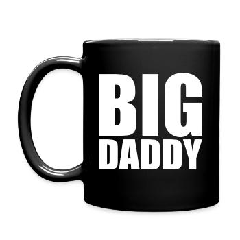 Big daddy - Tasse einfarbig - Schwarz - Links