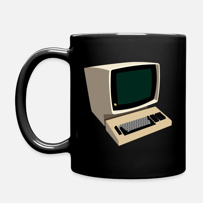 Ordinateur de terminal rétro des années 70 - Mug uni - noir