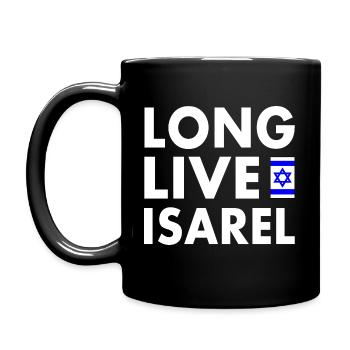 Long live israel - Mug uni - noir - Gauche