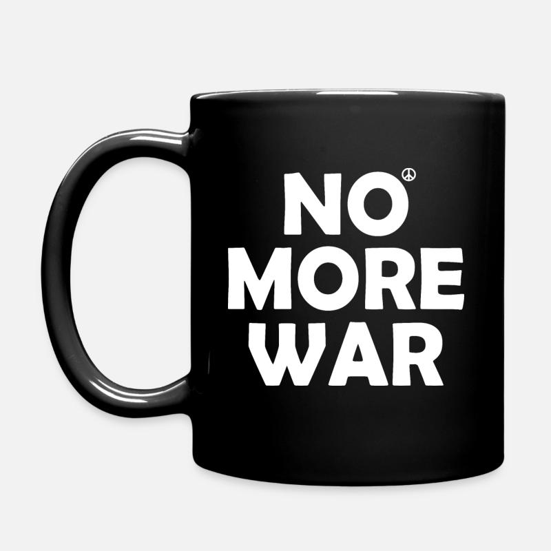 No more war - Full Colour Mug - black