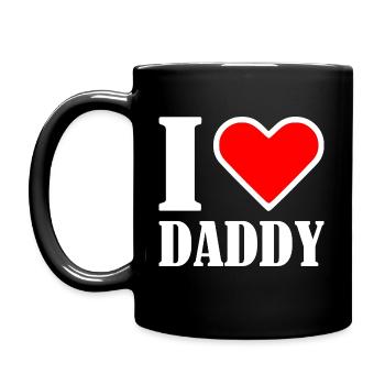 I love daddy - Full Colour Mug - black - Left