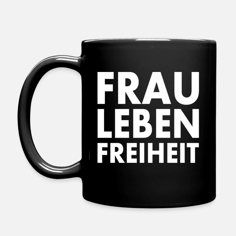 Frau leben freiheit iran - Tasse einfarbig - Schwarz