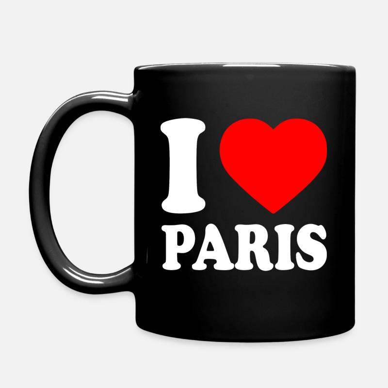 I love paris - Mug uni - noir