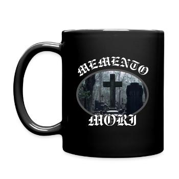Remember death - Memento Mori - Full Colour Mug - black - Left