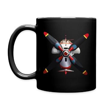4Blade plug - Full Colour Mug - black - Left