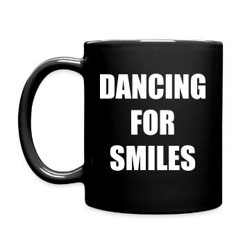 dancing for smiles - Mug uni - noir - Gauche