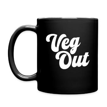 Dahinvegetieren - Tasse einfarbig - Schwarz - Links