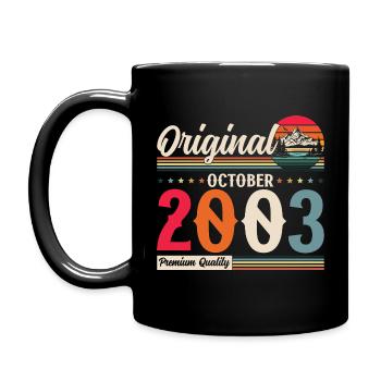21 Légende d’anniversaire Octobre 2003 Volume 03 - Mug uni - noir - Gauche