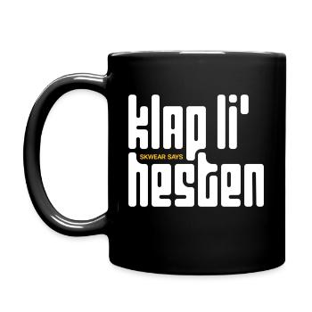Klap li' hesten [calm down] - Full Colour Mug - black - Left