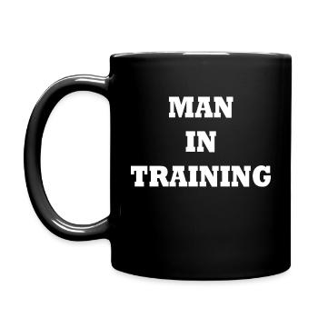 Man in Training - Full Colour Mug - black - Left