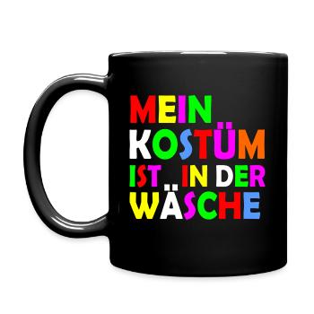 mein kostüm ist in der wäsche - Tasse einfarbig - Schwarz - Links