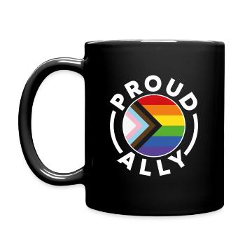 Proud Ally - Full Colour Mug - black - Left